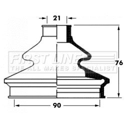Cv Joint Boot Kit FIRST LINE FCB6062 OE Ref 4E0598203A