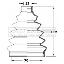 Cv Joint Boot Kit FIRST LINE FCB6067 OE Ref 46308003