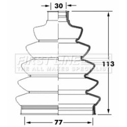 Cv Joint Boot Kit FIRST LINE FCB6069 OE Ref 3293.A4 SK1