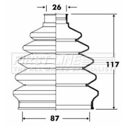 Cv Joint Boot Kit FIRST LINE FCB6077 OE Ref 3940342