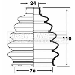 Cv Joint Boot Kit FIRST LINE FCB6081 OE Ref 1304000