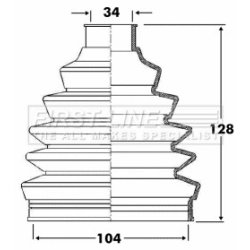 Cv Joint Boot Kit FIRST LINE FCB6090 OE Ref TDR000110