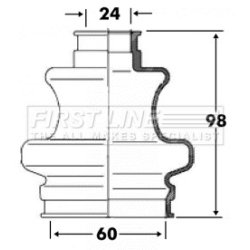 Cv Joint Boot Kit FIRST LINE FCB6094 OE Ref 2203570191