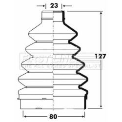 Cv Joint Boot Kit FIRST LINE FCB6099 OE Ref 026099197