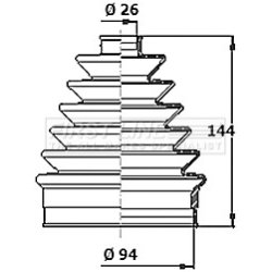 Cv Joint Boot Kit FIRST LINE FCB6101R OE Ref 7701472975