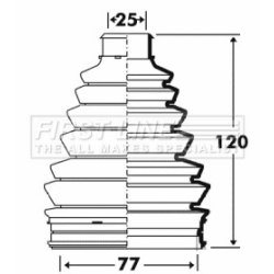 Cv Joint Boot Kit FIRST LINE FCB6104 OE Ref 30874774