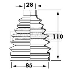 Cv Joint Boot Kit FIRST LINE FCB6119 OE Ref C9241JA00H