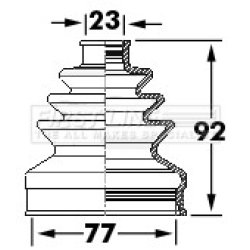 Cv Joint Boot Kit FIRST LINE FCB6123 OE Ref 44017SEFE00