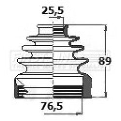 Cv Joint Boot Kit FIRST LINE FCB6125 OE Ref 443748090