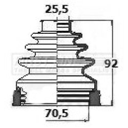 Cv Joint Boot Kit FIRST LINE FCB6131 OE Ref 1446086SK1