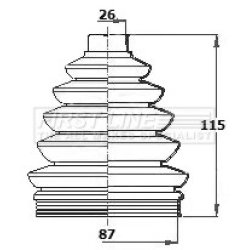 Cv Joint Boot Kit FIRST LINE FCB6138 OE Ref 1K0 498 203