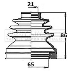 Cv Joint Boot Kit FIRST LINE FCB6145 OE Ref 39741BM727