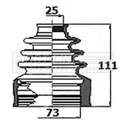 Cv Joint Boot Kit FIRST LINE FCB6147 OE Ref 1603308