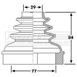 Cv Joint Boot Kit FIRST LINE FCB6192