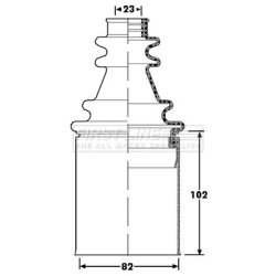 Cv Joint Boot Kit FIRST LINE FCB6198 OE Ref 39741-00QAA SK1