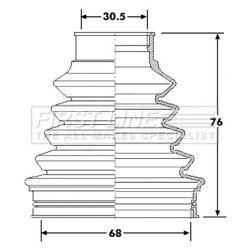 Cv Joint Boot Kit FIRST LINE FCB6203 OE Ref 95533290310