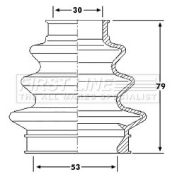Cv Joint Boot Kit FIRST LINE FCB6208 OE Ref 33207546049