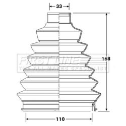 Cv Joint Boot Kit FIRST LINE FCB6214 OE Ref 3293.A2