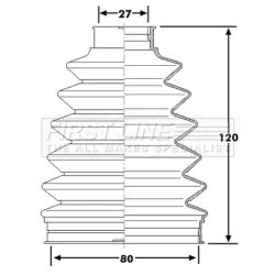 Cv Joint Boot Kit FIRST LINE FCB6230 OE Ref 7701209252