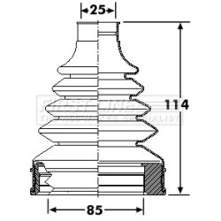 Cv Joint Boot Kit FIRST LINE FCB6269 OE Ref 5017781AA