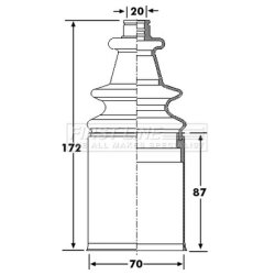 Cv Joint Boot Kit FIRST LINE FCB6271 OE Ref 328783