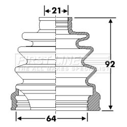Cv Joint Boot Kit FIRST LINE FCB6273 OE Ref 0K2JT22540