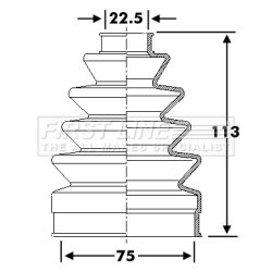 Cv Joint Boot Kit FIRST LINE FCB6275