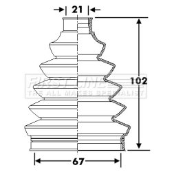 Cv Joint Boot Kit FIRST LINE FCB6277 OE Ref 4705280