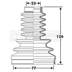 Cv Joint Boot Kit FIRST LINE FCB6282 OE Ref A210 330 00 85