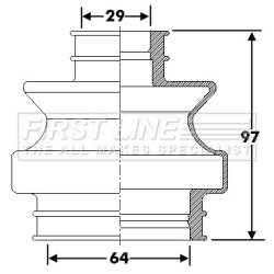 Cv Joint Boot Kit FIRST LINE FCB6288 OE Ref A1293570191