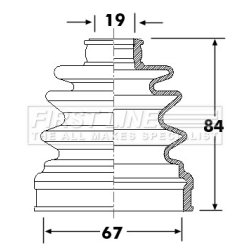 Cv Joint Boot Kit FIRST LINE FCB6309 OE Ref 4959507000