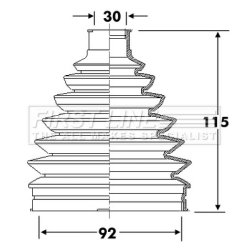 Cv Joint Boot Kit FIRST LINE FCB6315 OE Ref 3293.E4
