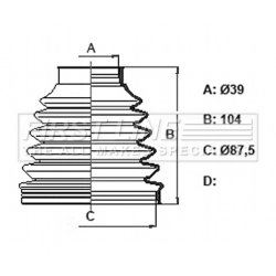 Cv Joint Boot Kit FIRST LINE FCB6331 OE Ref 3293.E8