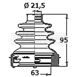 Cv Joint Boot Kit FIRST LINE FCB6335 OE Ref 31609806554