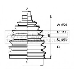 Cv Joint Boot Kit FIRST LINE FCB6381 OE Ref 495942Y100