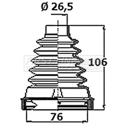 Cv Joint Boot Kit FIRST LINE FCB6400 OE Ref 39741-1935R SK1