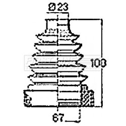 Cv Joint Boot Kit FIRST LINE FCB6420 OE Ref 1 539 188 SK1
