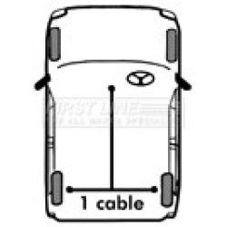 Handbrake Cable FIRST LINE FKB1021 OE Ref GVC1033 FIRST LINE