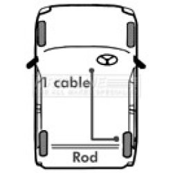 Handbrake Cable FIRST LINE FKB1137 OE Ref 1464467 FIRST LINE