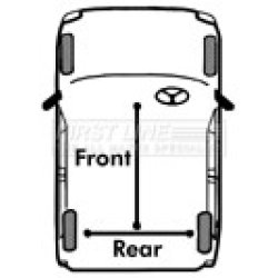 Handbrake Cable FIRST LINE FKB1174 OE Ref GVC2135 FIRST LINE