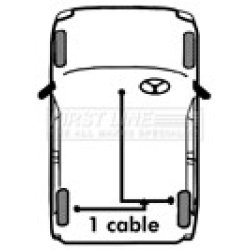 Handbrake Cable FIRST LINE FKB1185 OE Ref AHU1070 FIRST LINE