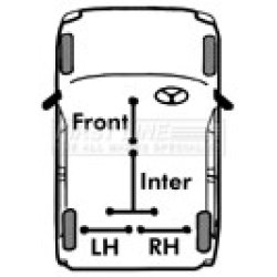 Handbrake Cable FIRST LINE FKB1233 OE Ref 4745.F0 FIRST LINE