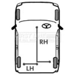 Handbrake Cable FIRST LINE FKB1332 OE Ref 7661241 FIRST LINE