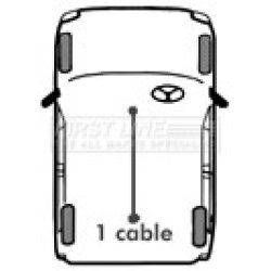 Handbrake Cable FIRST LINE FKB2154 OE Ref NTC9400 FIRST LINE
