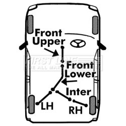 Handbrake Cable FIRST LINE FKB2322 OE Ref 93170227 FIRST LINE