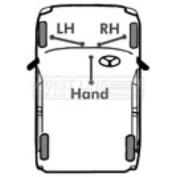 Handbrake Cable FIRST LINE FKB2396 OE Ref 4745.R5 FIRST LINE