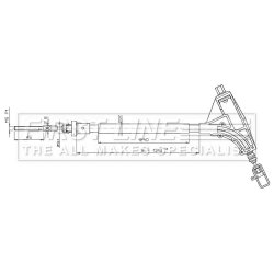Handbrake Cable FIRST LINE FKB2635 OE Ref 4745.R8