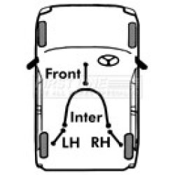 Handbrake Cable FIRST LINE FKB3054 OE Ref 1676740 FIRST LINE