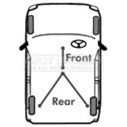 Handbrake Cable FIRST LINE FKB3068 OE Ref 1707759 FIRST LINE