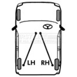 Handbrake Cable FIRST LINE FKB3196 OE Ref 5C0 609 721 D FIRST LINE